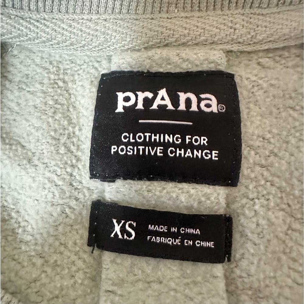 PRANA Women’s Cozy Up Sweatshirt Green XS Outdoors Activewear UPF 50+ - Picture 7 of 8